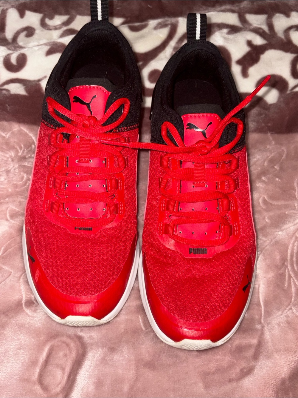 Puma Women’s Red and Black Athletic Sneakers